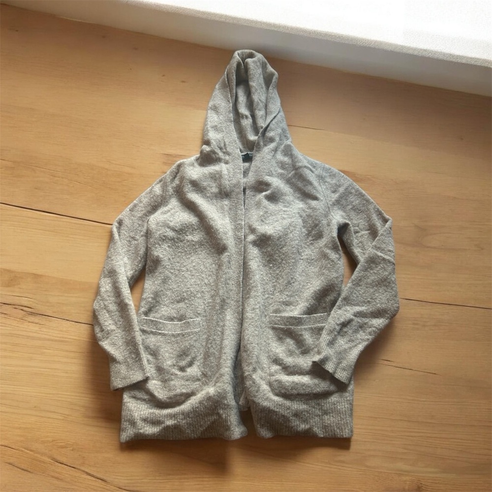 Banana Republic Caramel Hooded Cardigan